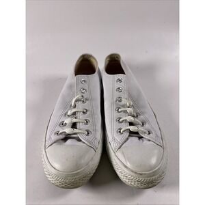 Converse Men's Size 7.5 Sneakers Casual Lace Up Shoes Classic Low Top White